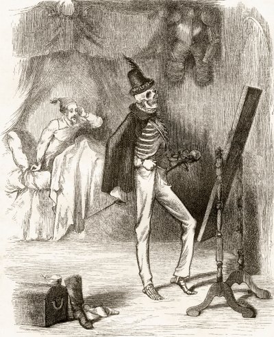 The Spectre of Tappington, Thomas Ingoldsby „The Ingoldsby Legends or Mirth and Marvels” című művéből, 1865-ben jelent meg alkotó: English School